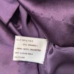 Suzy Chin for Maggy Boutique Silk blend Satin Sheath Dress Purple Size 6 Photo 5