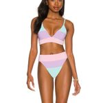 Beach Riot Alexis Bikini Bottoms XS Pink Purple Pastel Photo 3