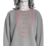 Alfani NEW NECKLACE & EARRINGS Silver-Tone Knotted Heart Pendant Jewelry Boxed Photo 6