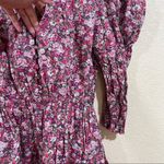 Philosophy di Lorenzo Serafini Red Floral Puff Shoulder Mini Dress Size 4 Photo 4