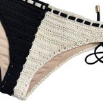 Zimmermann Clover Crochet Bikini Set in Black & White Photo 12