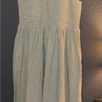 Madewell NWT  Strapless Light Green Dress Photo 3