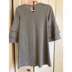 Simply Southern  Winston Gray Ruffle Sleeve Mini Sweatshirt Dress – Size Smalls Photo 5