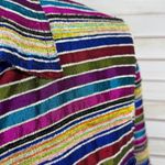 Chico's Chico’s Vintage Rainbow Striped Silk Blend Shirt Jacket Shacket Multicolor Small Photo 6