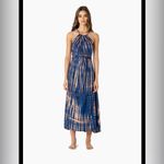 Le Salty Label Zuri Tie Dye Maxi Dress Size Small Blue Photo 1