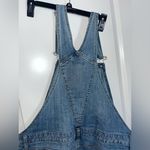 Mossimo Denim Shorts Retro EmbroiderPockets Adjustable Urban Chic Overalls SzXXL Blue Size XXL Photo 9