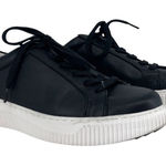 Söfft Fianna Black Leather Sneakers Women’s 8.5 Platform Comfort Lace Photo 0