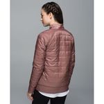 Lululemon The Bomb Bomber Reversible Jacket Bark Berry / Heathered Bark Berry 8 Photo 3