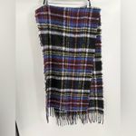 Urban Outfitters Women’s Fuzzy Purple Plaid Winter Layering Polyester Scarf Photo 9
