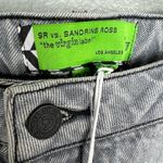 Sandrine Rose x Free People Straight Leg Jeans Sz 28 Button Fly High Rise‎ NWT Silver Photo 5