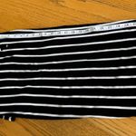 Zenana  One Piece Romper Jumpsuit Women’s Large Stretch Black/White Striped Photo 6