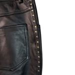 Garson by REM Garson Genuine Leather Pants 6 Black Studded Straight Leg Lined Photo 9
