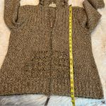 Cabela's Cabela’s Zip Up Hooded Sweater Crocheted Pockets & Hood Brown No Size SEE MEAS. Photo 6