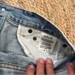 AGOLDE  Women's Frayed Jean Shorts - Light Blue 26 Photo 4