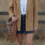 Vintage Toffs Suede leather Jacket Blazer Farmhand Brown Size L Photo 0