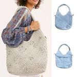 Free People Llana Woven Leather Tote NWOT $178 Photo 1