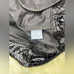 Just Be JUST B Dark Chocolate Brown Crocodile Print Faux Leather Jacket Sx XL Photo 2