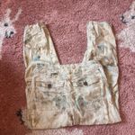 Anthropologie  The Wanderer Pants Women's 25 Green Linen Blend Cargo Stretch Y2K Photo 5