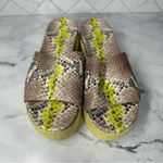 Kate Spade  Zia Platform Leather Espadrille Snake Print Size 9 B Photo 12