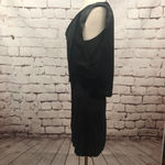 Maje  Dieppe Layered Dress‎ in Black LBD Photo 6