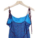 Free People Womens Medium Kai Print Tie Strap Lined Minidress NEW Photo 4