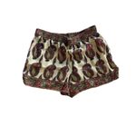 Anthropologie  Ett:Twa Paisley Scarf Print Boho Shorts with Pockets sz M Photo 2