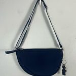 The Sak  Tess Sling Crossbody Adjustable Navy Blue Woven quilted Medium Purse Photo 0