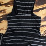 Monteau  Black and Gray Sleeveless Halter Maxi Dress Photo 3