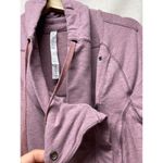 Lululemon Women Coast Easy Wrap Jacket Sz 8 French Terry Heathered Misty Merlot Photo 5