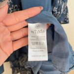 BY TIMO Blue Paisley Midi Wrap Dress Size M Photo 6