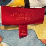 Jennifer Lopez  Black Floral Bow Halter Sleeveless Blouse Top XL Photo 4