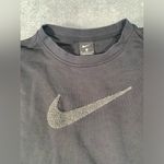 Nike  black swoosh sweatshirt medium Photo 3