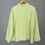 Eileen Fisher Top Long Sleeve Button-Up Pocket Single Pocket Pale Lime Green 2X Photo 15