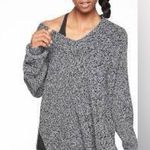 Athleta Switchback Pullover Sweater V Neck Wool Blend Black Marl Size M Photo 0