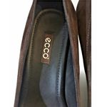 Ecco New Dehli Suede Coffee Brown Pumps Heels Flex Sole Size 40 US 9/9.5 Photo 5