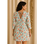 Loft  Floral‎ Mini Dress | Size 4 | Soft Blue Pink Bloom | Cottagecore Spring Photo 12