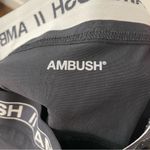 AMBUSH Logo Print Stirrup Pant Leggings Black High Rise Size 2 Photo 6