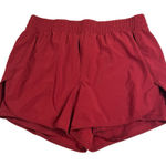 Avia Women’s Activewear Shorts Size XL Biker Short Lined Burgundy Running Red Photo 0