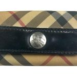 Burberry Vintage Unisex Checkered 6 Ring Key Holder Wallet with Black Trim Photo 0