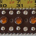 West Star Texas Rhinestone Crosses Belt Medium Brown Photo 13