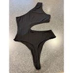 Missguided  black cut out bodysuit size 10 Photo 3