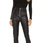 Lovers + Friends NWT  Georgie Pant Faux Leather Black Sz XS (24 x 27.5) High Rise Photo 7