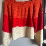 Sweater multicolored super cute!! Size Medium Red Photo 1