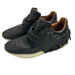 Esseutesse Fringe Leather Sneaker Rare Black on Black Italian Size 37 (US 7 Photo 5