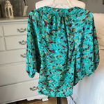 Nine West Vintage America Womens Loose Top XS Dolman Sleeve Oversized Blouse Tribal Flowy Photo 10