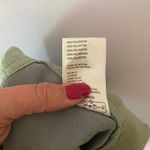 Free People NWT Green Shimmer Cropped Capri Pants Baggy Women's size 2 Photo 10