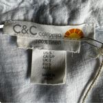 C&C California  Elegant Linen Women's Top Sz S Photo 7