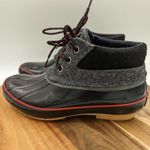 Bass Mandarin Short Duck Boots Woman's Size 6 Black‎ Gray Wool Photo 6