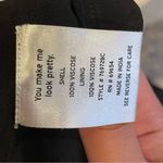 Black and White Boho Puff Sleeve Tunic Dress Photo 4