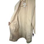 Abercrombie & Fitch  Tan Cream Wool Collared Overcoat Pea Coat Jacket Womens Sz M Photo 4